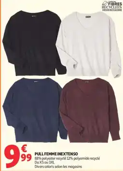 Auchan INEXTENSO PULL FEMME offre