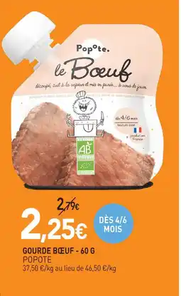 naturéO Popote gourde bœuf - 60 g offre