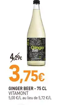 naturéO Vitamont ginger beer - 75 cl offre