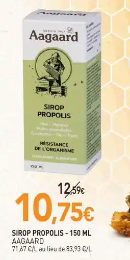 naturéO Aagaard sirop propolis - 150 ml offre