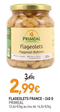 naturéO Primeal flageolets france - 240 g offre
