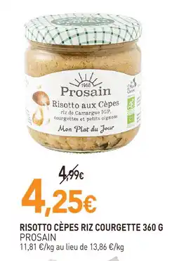 naturéO Prosain risotto cèpes riz courgette 360 g offre