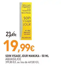 naturéO Aquasilice soin visage jour manuka - 50 ml offre
