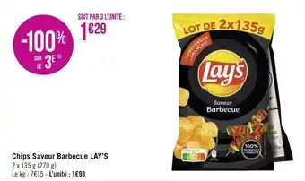 Géant Casino Lay’s chips saveur barbecue offre