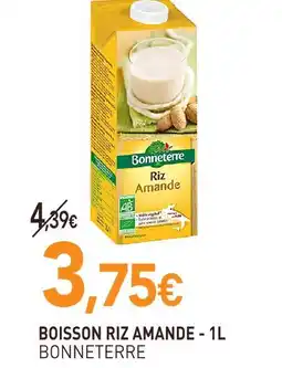 naturéO Bonneterre boisson riz amande - 1l offre