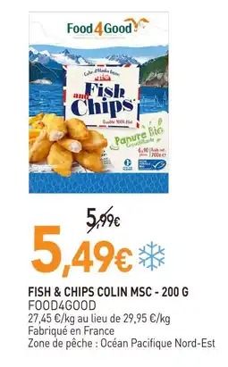 naturéO Food4good fish & chips colin msc offre