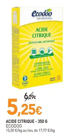naturéO Ecodoo acide citrique - 350 g offre
