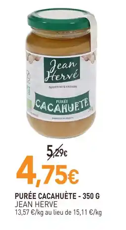 naturéO Jean herve purée cacahuète offre