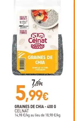 naturéO Celnat graines de chia offre