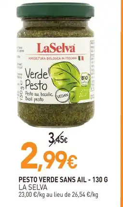 naturéO La selva pesto verde sans ail - 130 g offre