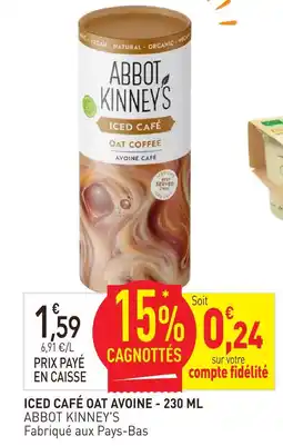 naturéO Abbot kinney's iced café oat avoine - 230 ml offre