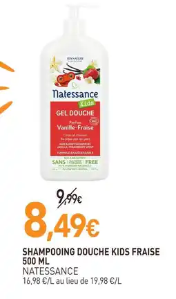 naturéO Natessance shampooing douche kids fraise offre