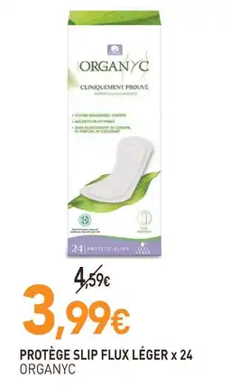 naturéO Organyc protège slip flux léger x 24 offre