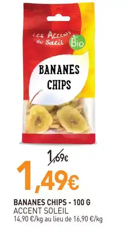 naturéO Accent soleil bananes chips - 100 g offre