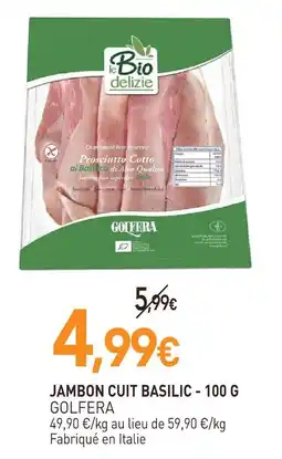 naturéO Golfera jambon cuit basilic - 100 g offre