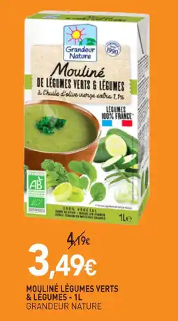 naturéO Grandeur nature mouliné légumes verts & légumes - 1l offre