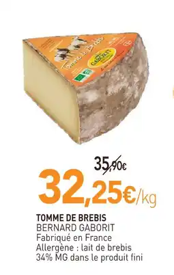 naturéO Bernard gaborit tomme de brebis offre