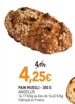 naturéO Angelus pain muesli - 300 g offre
