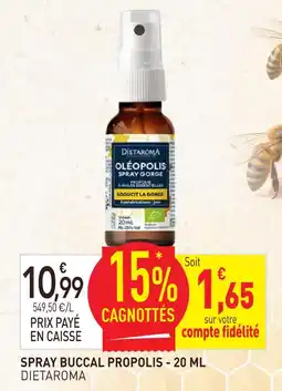 naturéO Dietaroma spray buccal propolis offre