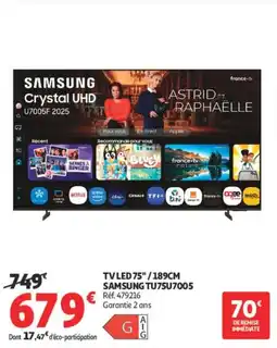 Auchan SAMSUNG TV LED 75" offre