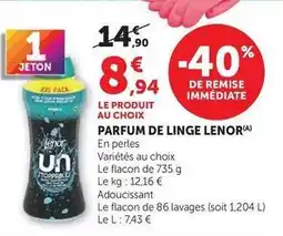 Hyper U Lenor - parfum de linge offre