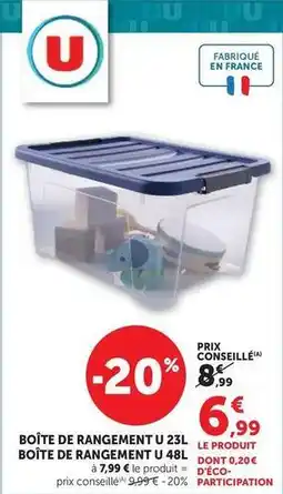 Hyper U U - boîte de rangement offre