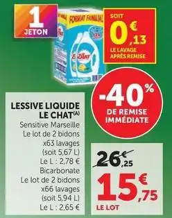Hyper U Le chat - lessive liquide offre