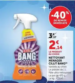 Hyper U Cillit bang - nettoyant menager offre