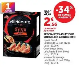 Hyper U Ajinomoto - specialites asiatique surgelees offre