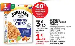 Hyper U Jordans - cereales country crisp offre
