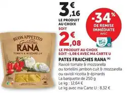 Hyper U Rana - pates fraiches offre