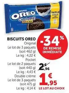 Hyper U Oreo - biscuits offre