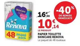 Hyper U Renova - papier toilette skincare offre