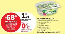 Hyper U Bonduelle - salade offre