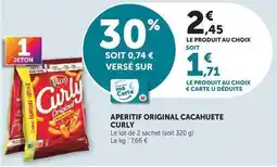 Hyper U Vico - aperitif original cacahuete curly offre