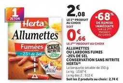 Hyper U Herta - 25% de sel conservation sans nitrite offre