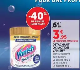 Super U Vanish - detachant oxi action offre