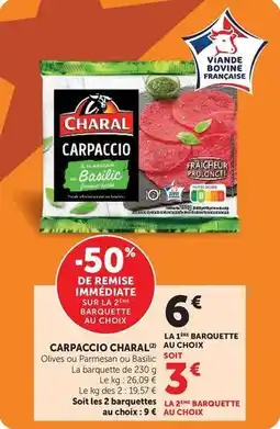 Super U Charal - carpaccio offre