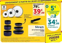 Super U Sitram - set 10 pieces amovile offre