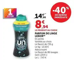 Super U Lenor - parfum de linge offre