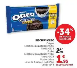 Super U Oreo - biscuits offre