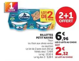 Super U Petit navire - rillettes offre