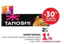 Super U Tanoshi - ramen offre