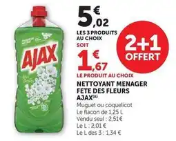 Super U Ajax - nettoyant menager fete des fleurs offre