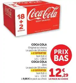 Super U Coca cola - zero offre