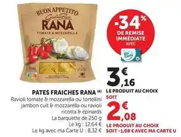 Super U Rana - pates fraiches offre