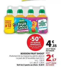 Super U Teisseire - boisson fruit shoot offre