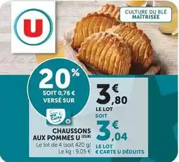 U Express U - chaussons aux pommes offre