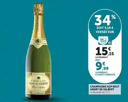 U Express Champagne aop brut offre