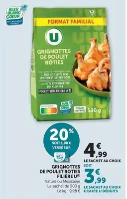 U Express U - grignottes de poulet rotis filiere offre